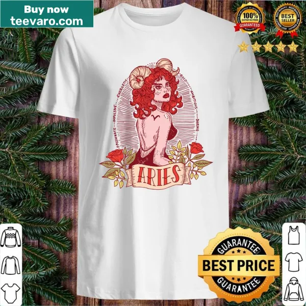 Astrology shirt celebrating Aries with a queen design
