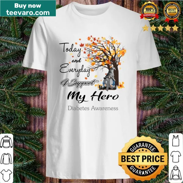 Inspirational shirt showing support for diabetes awareness