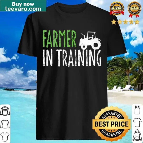 Farmer In Training shirt with charming typography
