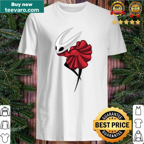 Illustrated shirt featuring Hornet from Hollow Knight, perfect for fans