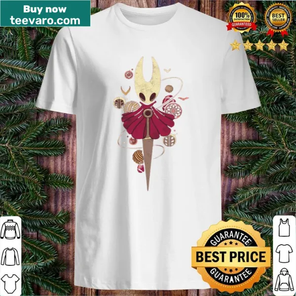 Shirt featuring a detailed graphic of Hornet from Hollow Knight