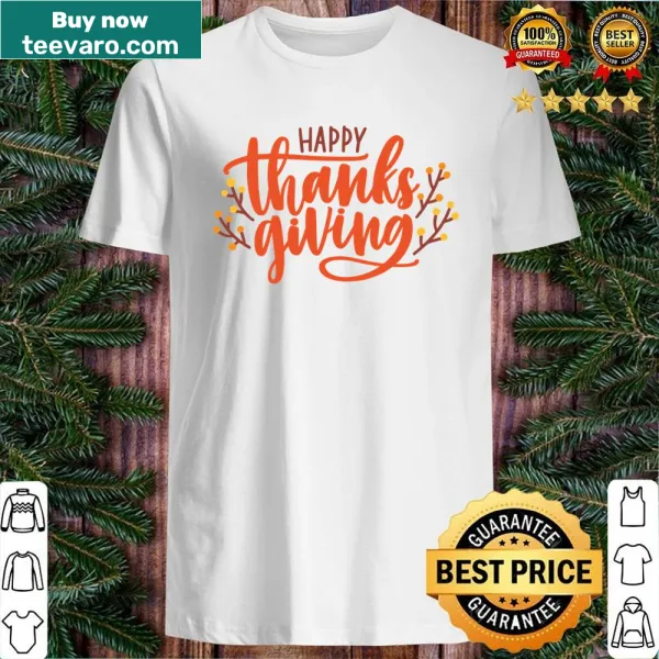 Funny Thanksgiving shirt with the phrase 'Make Thanksgiving Great Again' and turkey graphics