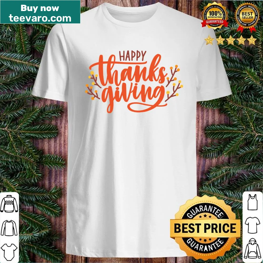 Funny Thanksgiving shirt with the phrase 'Make Thanksgiving Great Again' and turkey graphics