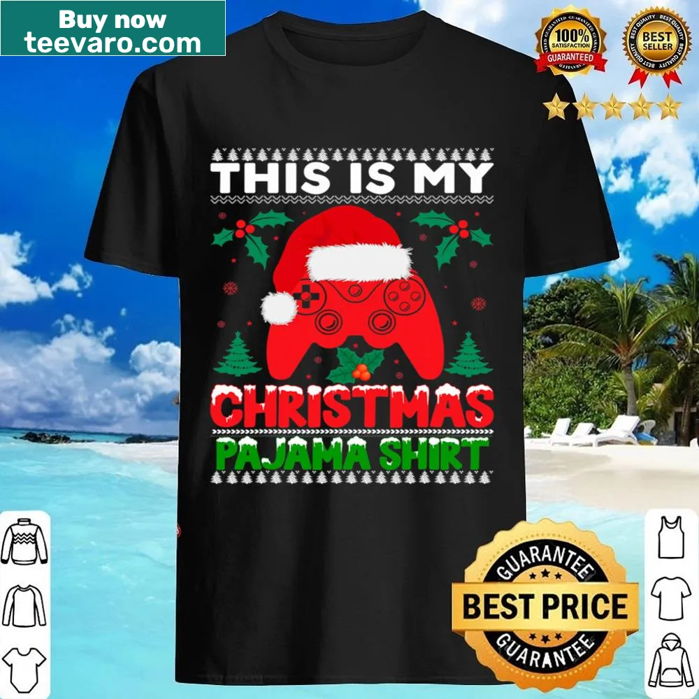 Cute Santa and elf gaming graphic for Christmas t-shirt