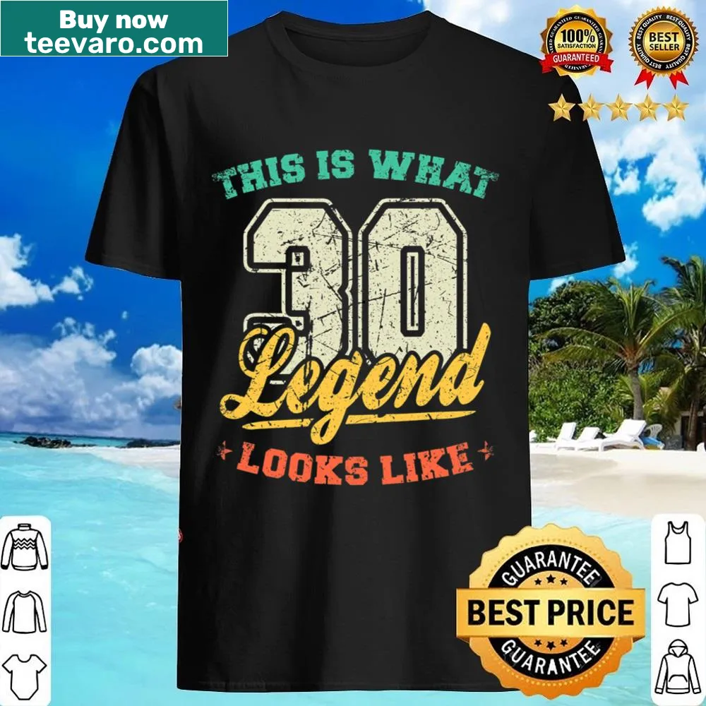 Retro birthday shirt celebrating 30 years with bold text