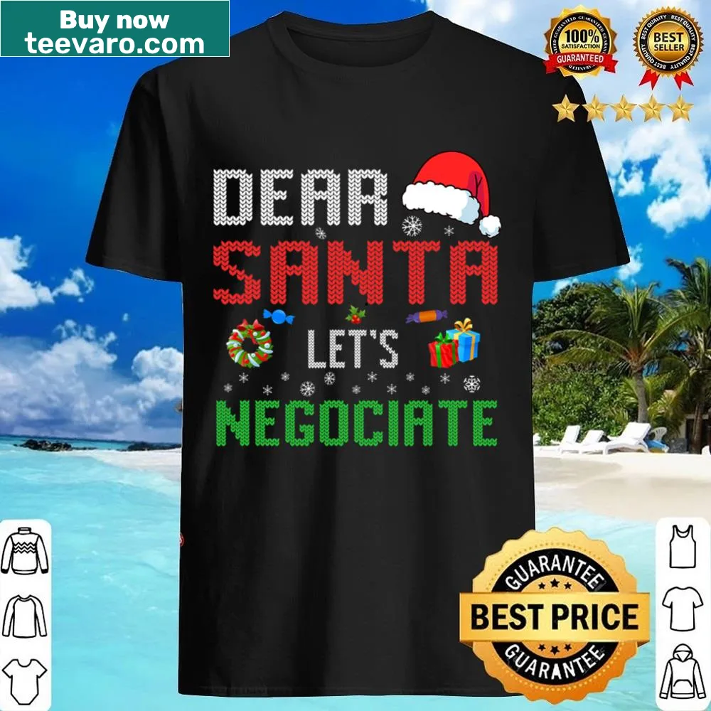 Family shirt with playful message for Santa