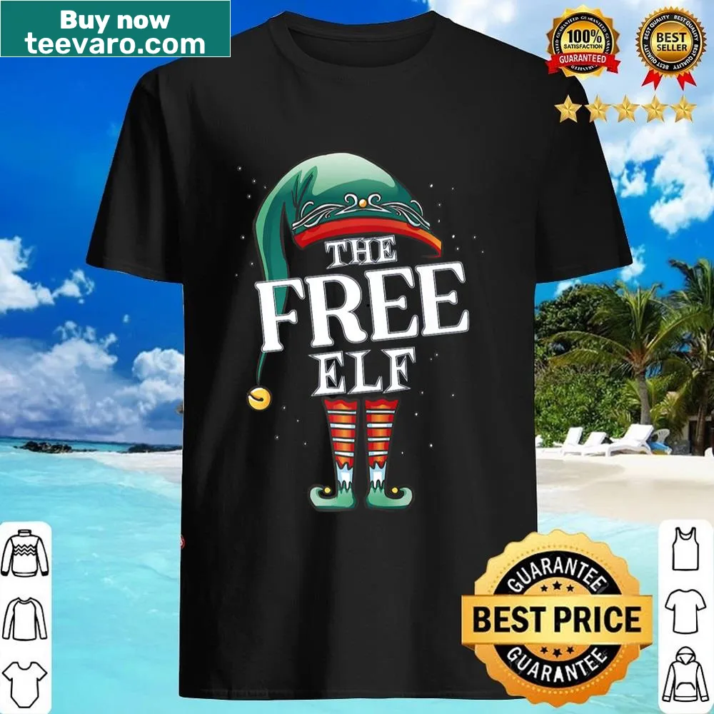 Festive Christmas T-shirt with playful elf graphics