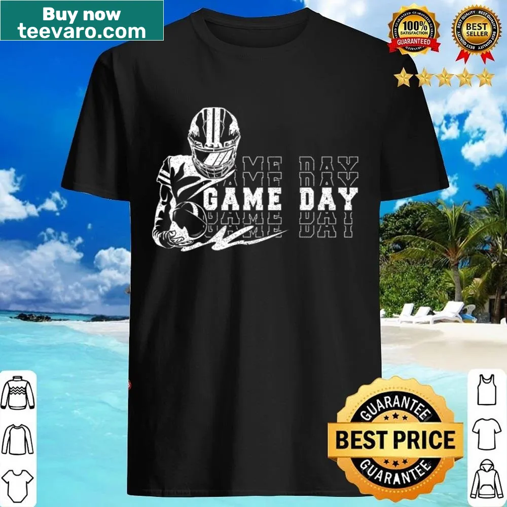 Cartoon design celebrating American football on a t-shirt