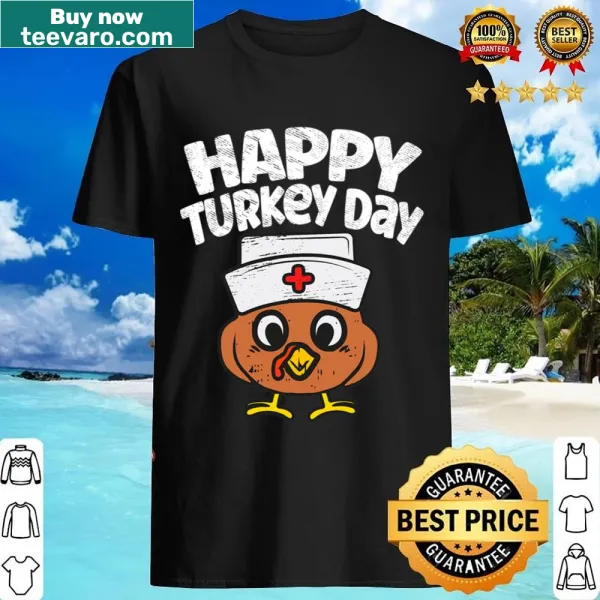 Thanksgiving turkey design for nurses with autumn elements
