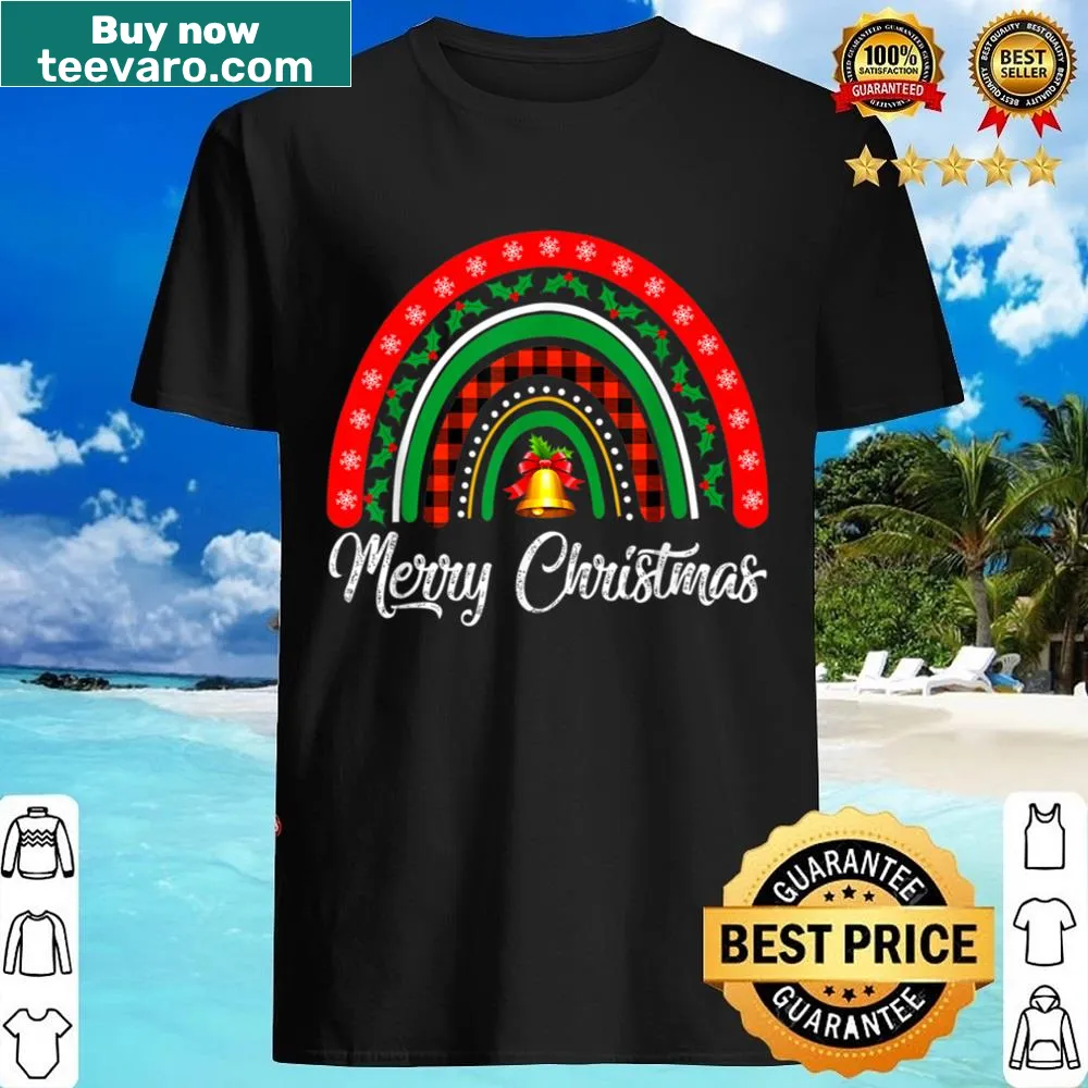 Vintage-style Christmas shirt with leopard and buffalo plaid design.