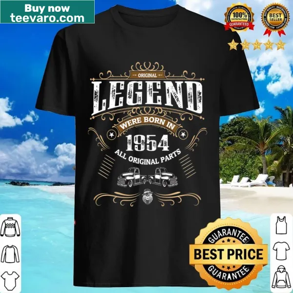 Retro birthday shirt with 'Original Legend Were Born In 1954' text