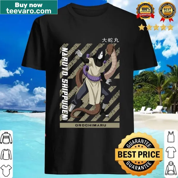 Anime shirt featuring a detailed graphic of Orochimaru