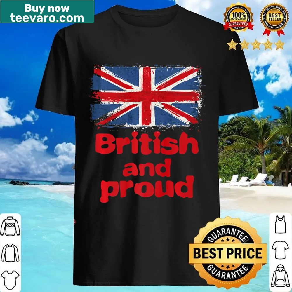 Illustration of a proud British dad and child under the flag