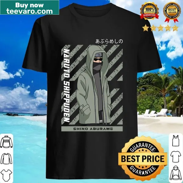 Illustrative shirt featuring Shino Aburame from anime