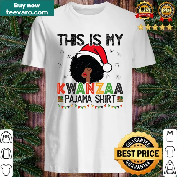 Kwanzaa-themed pajama shirt with cultural symbols
