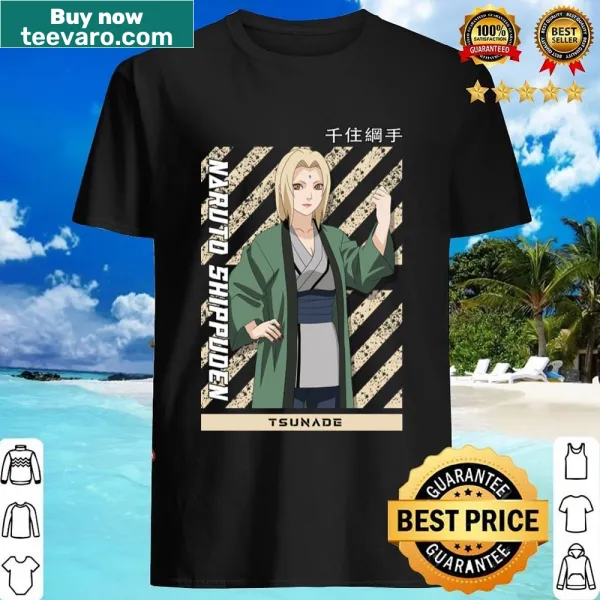 Anime-inspired T-shirt featuring Tsunade Senju graphic