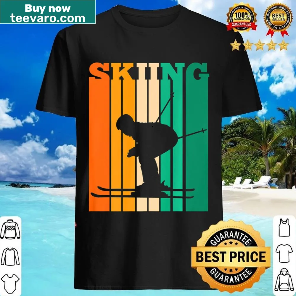Retro skiing shirt for winter sports lovers