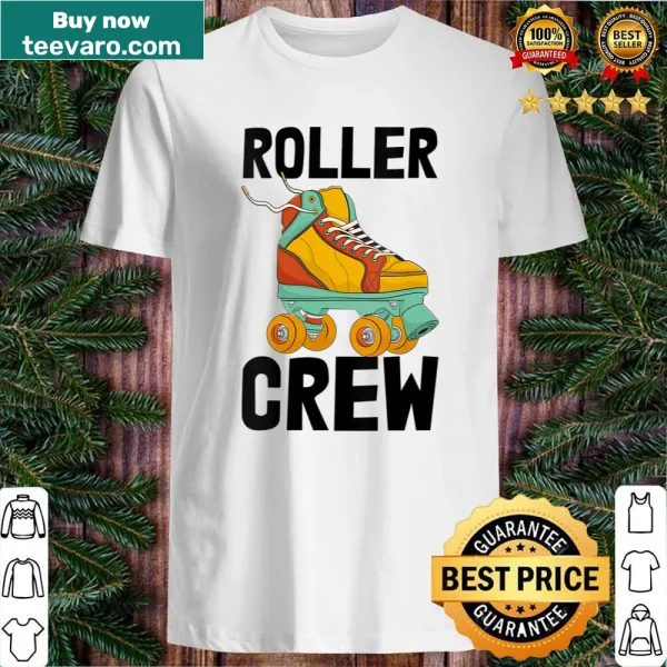 Funny shirt for women featuring 'Roller Crew' text for skaters