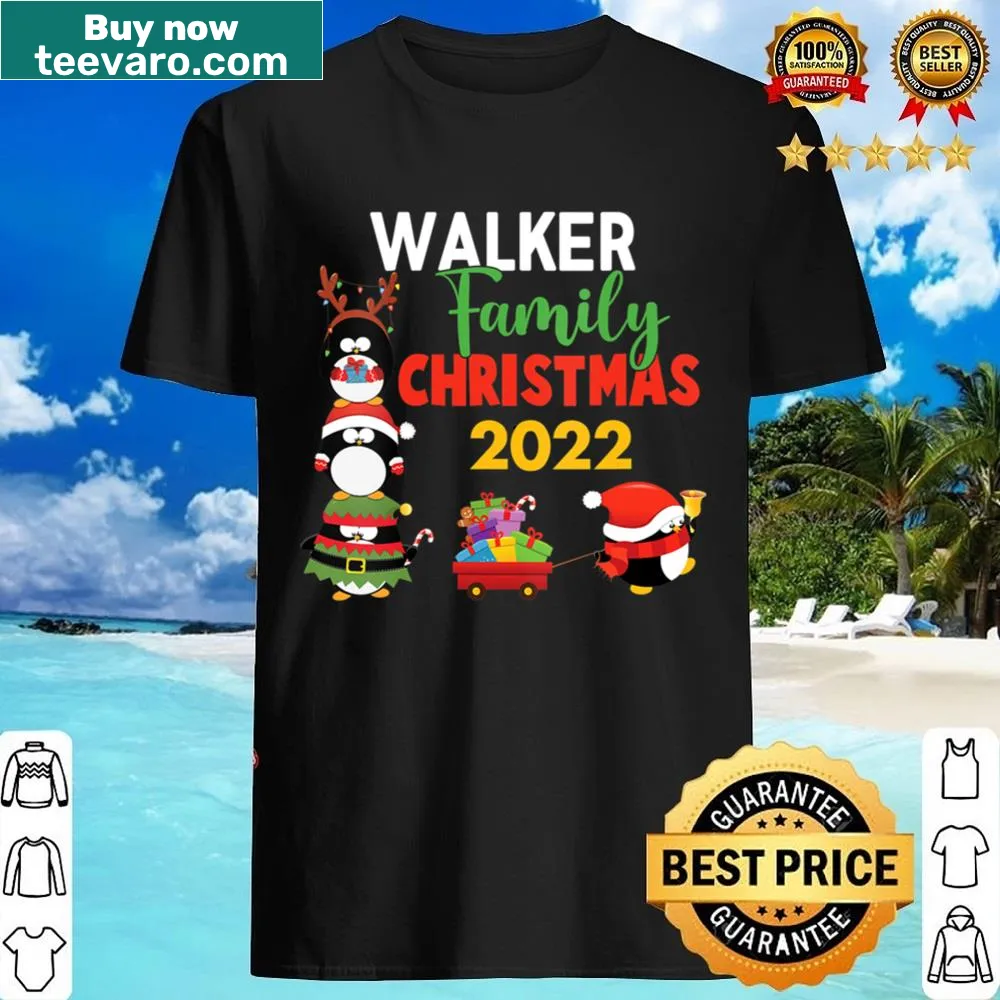 Festive Walker Family Christmas shirt with family name