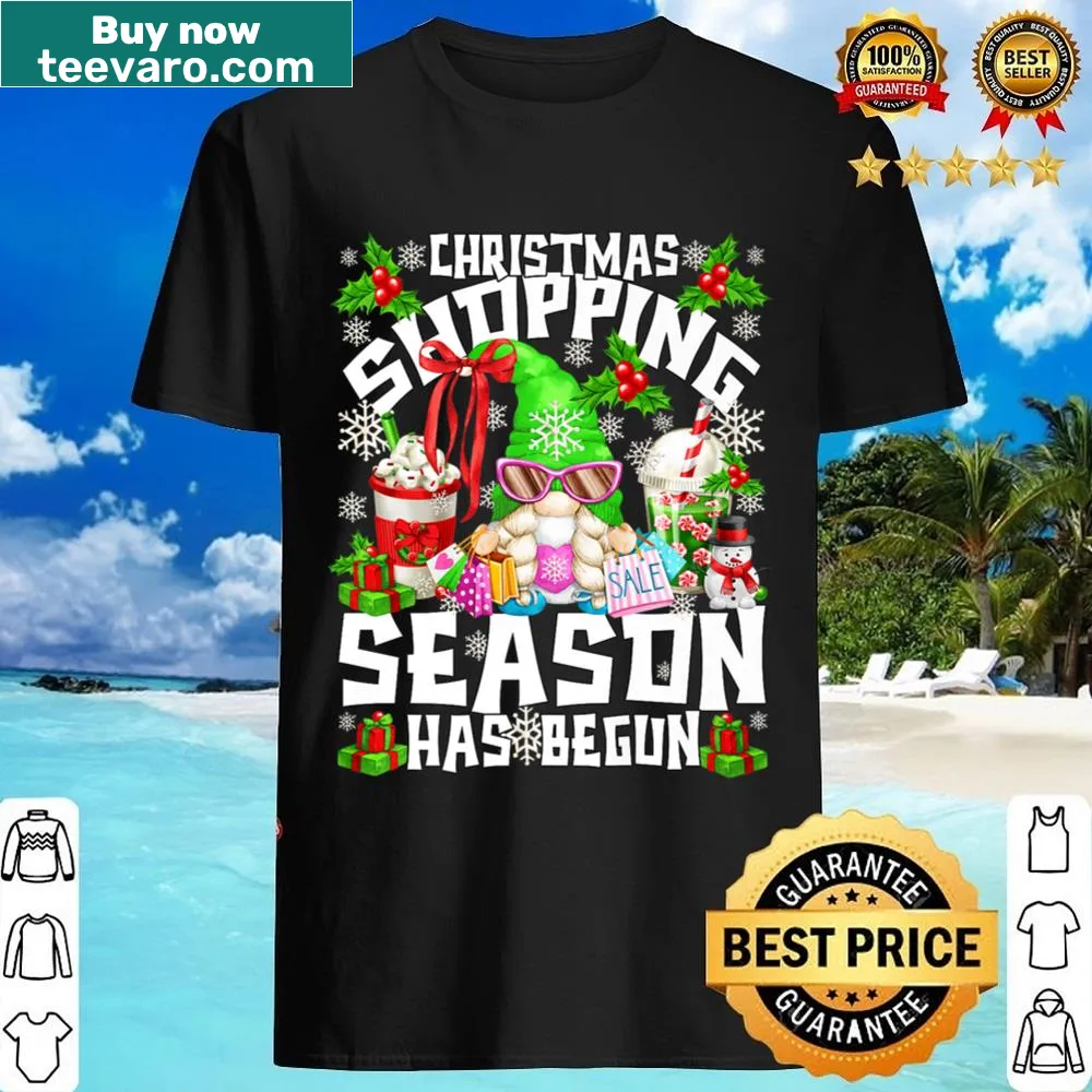 Gnomes shopping illustration on a humorous mom shirt