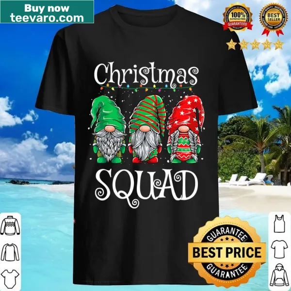 Cute gnomes design shirt for kids' Christmas pajamas.