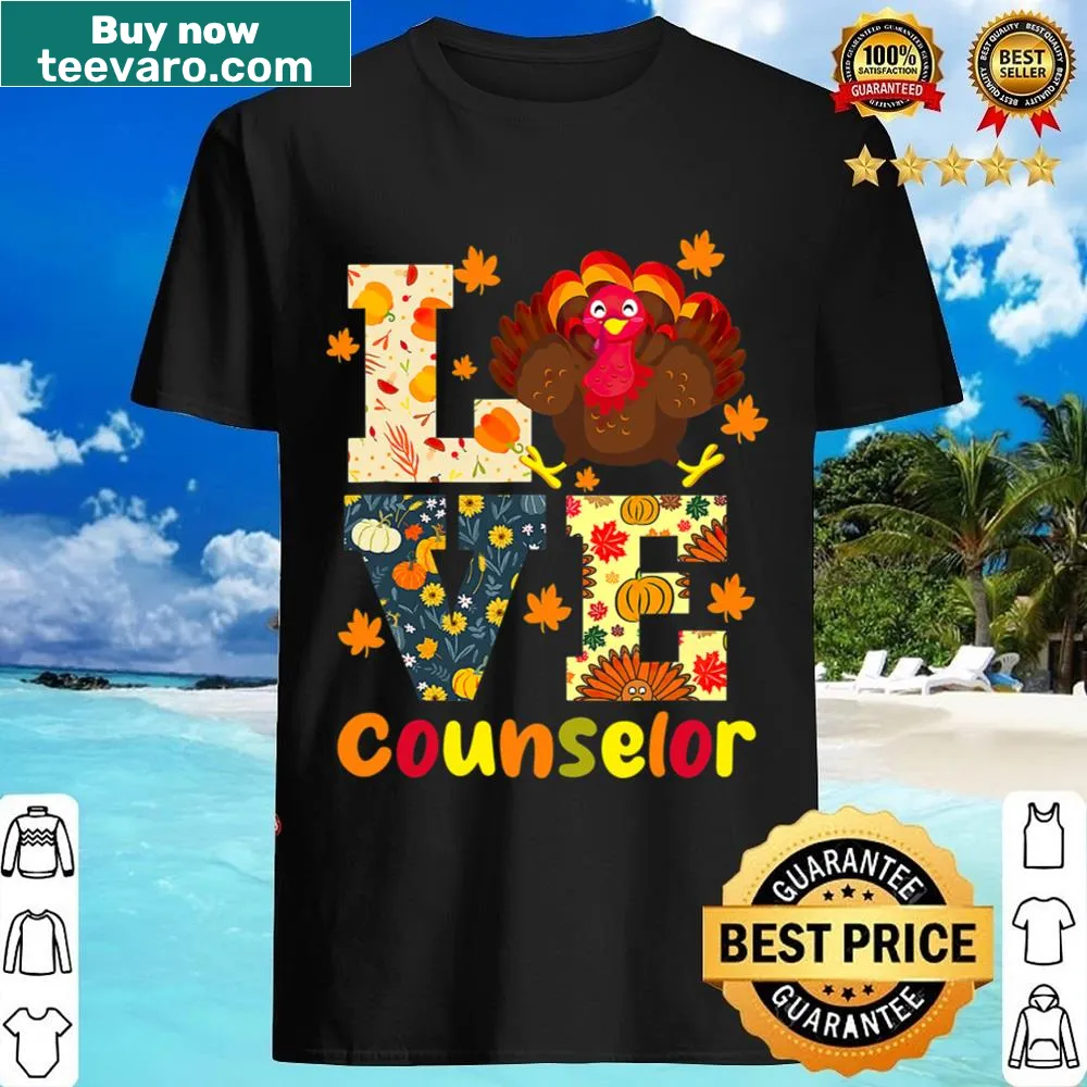 Wholesome Thanksgiving graphic Love Turkey Pumpkin on a festive shirt