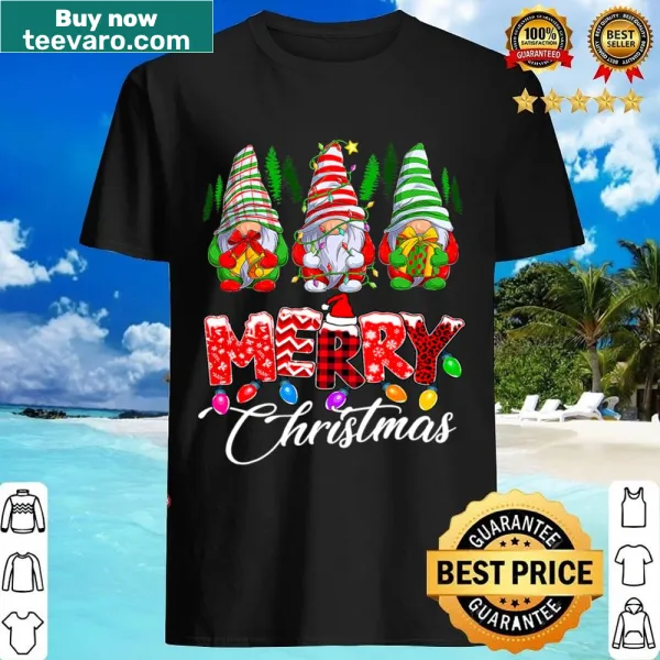 Cute Christmas gnome shirt for kids