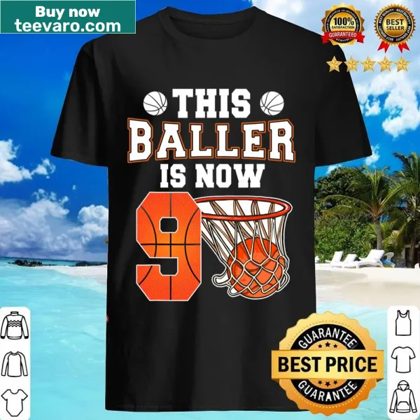 Birthday shirt for a 9-year-old basketball fan
