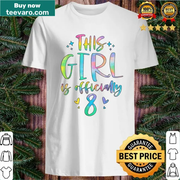 Shirt celebrating a girl's 8th birthday