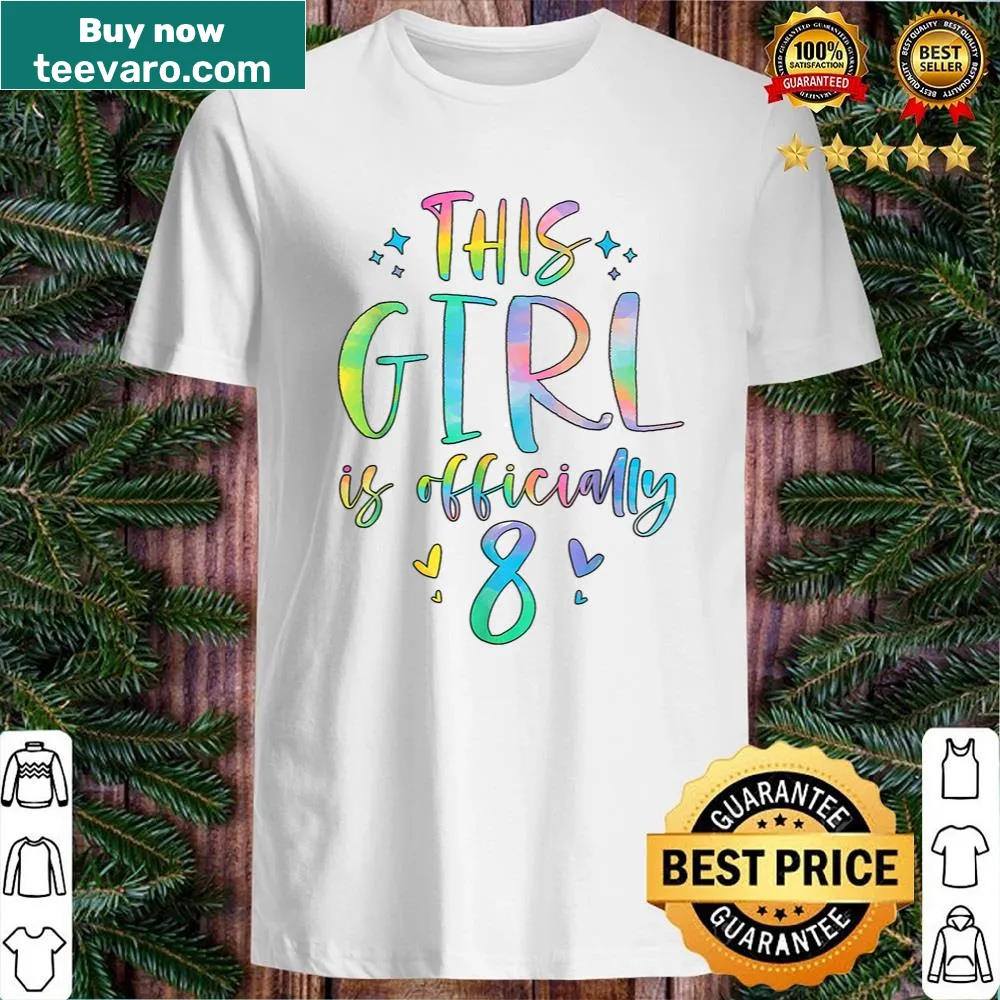 Shirt celebrating a girl's 8th birthday