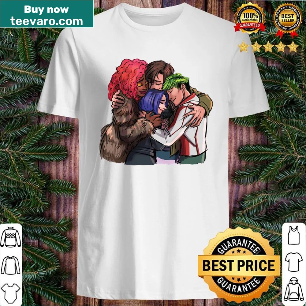 Illustration shirt featuring characters from Titans Series 3