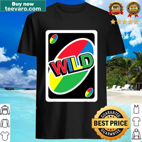 Fun birthday shirt featuring Uno Wild Card design