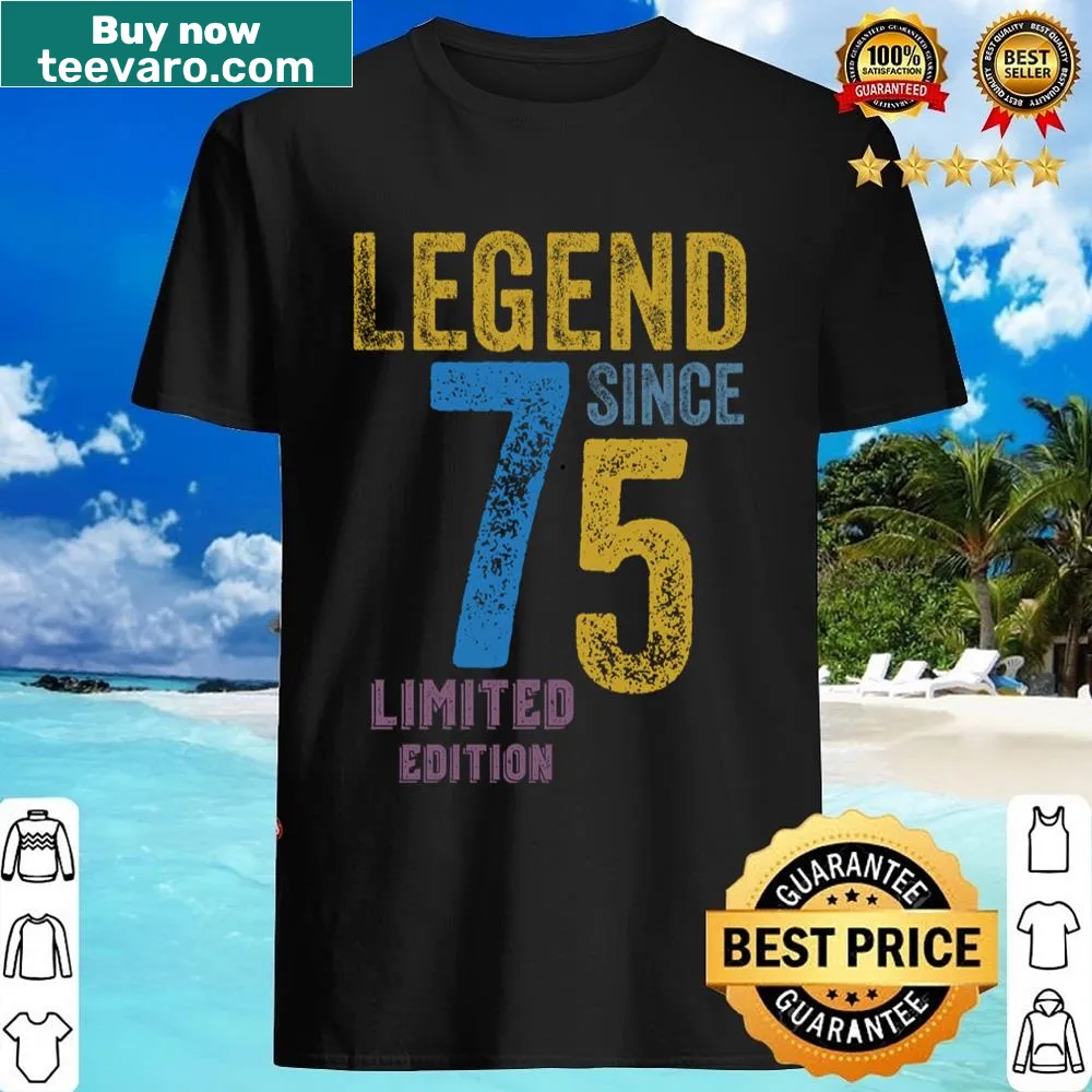 Playful 75th Birthday shirt celebrating an active lifestyle.