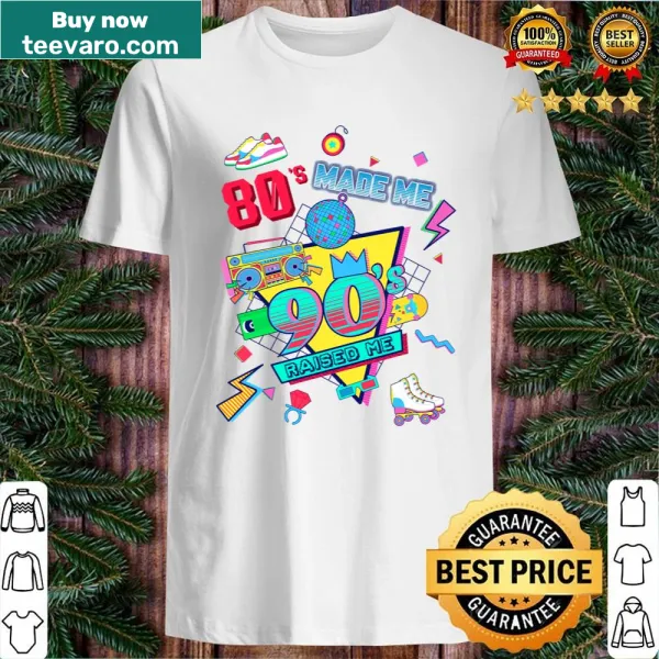 Retro shirt celebrating the 80's and 90's influence with playful typography.