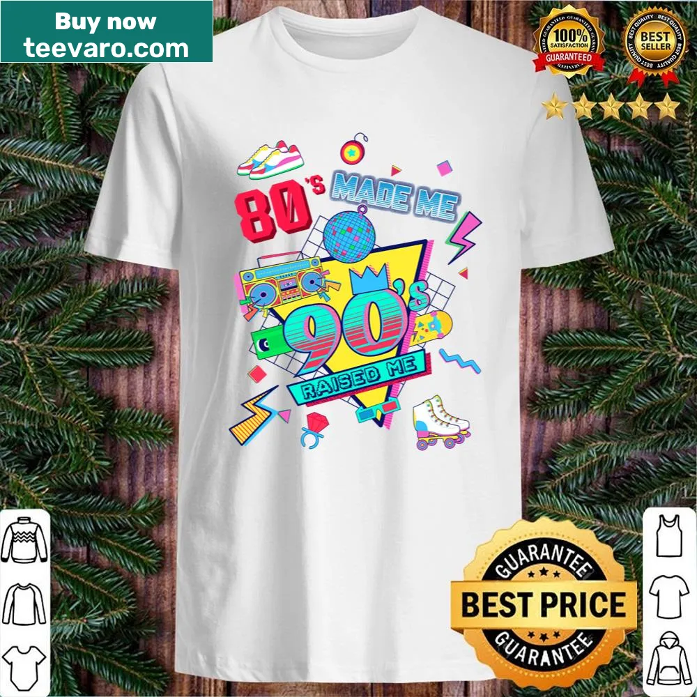 Retro shirt celebrating the 80's and 90's influence with playful typography.