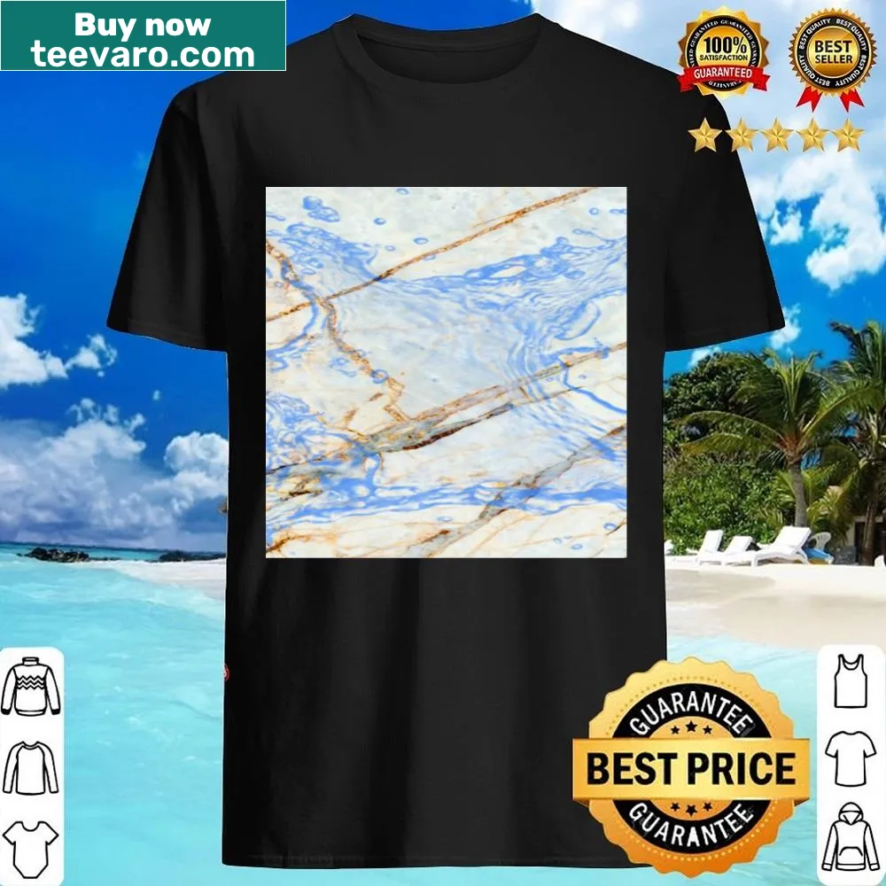 Abstract marble design on chiffon top shirt.