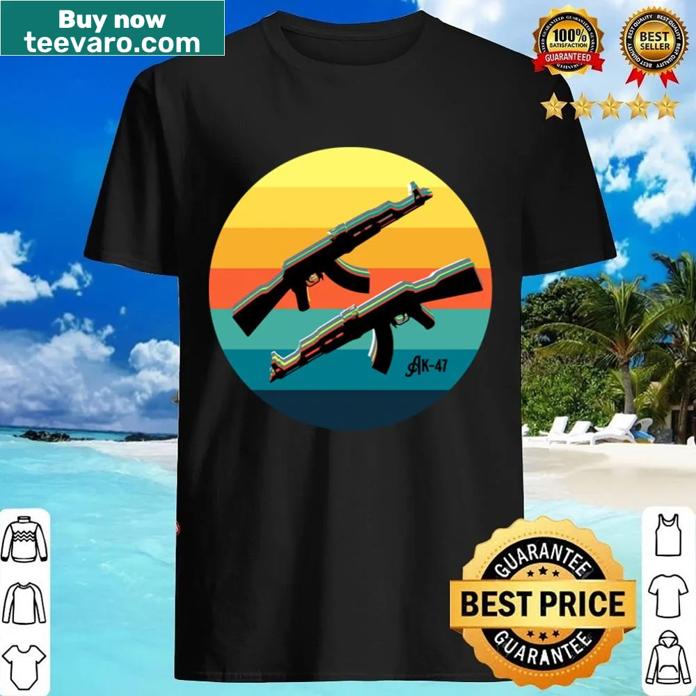 Bold shirt featuring an AK47 graphic