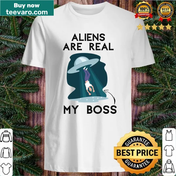 Humorous shirt about aliens and UFOs with an edgy design.