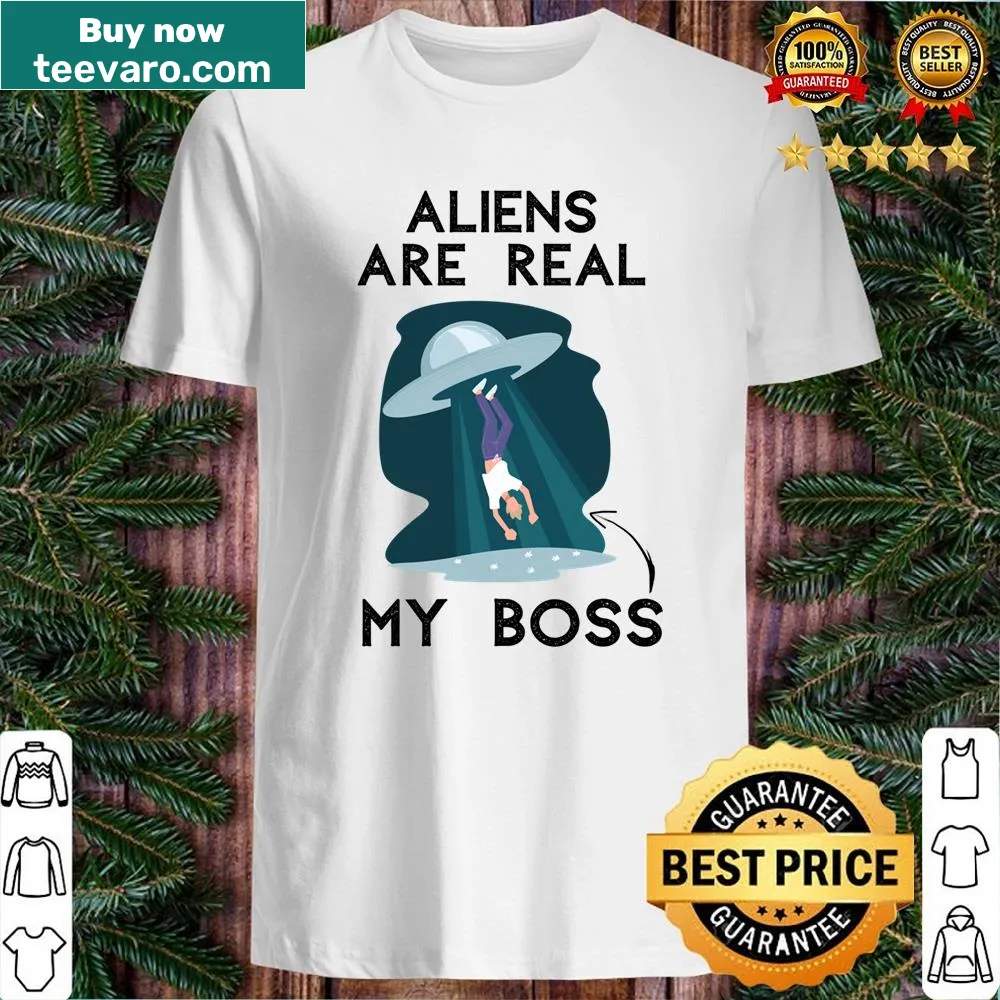Humorous shirt about aliens and UFOs with an edgy design.