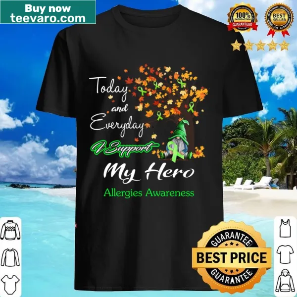 Supportive shirt for allergy awareness with heartfelt message