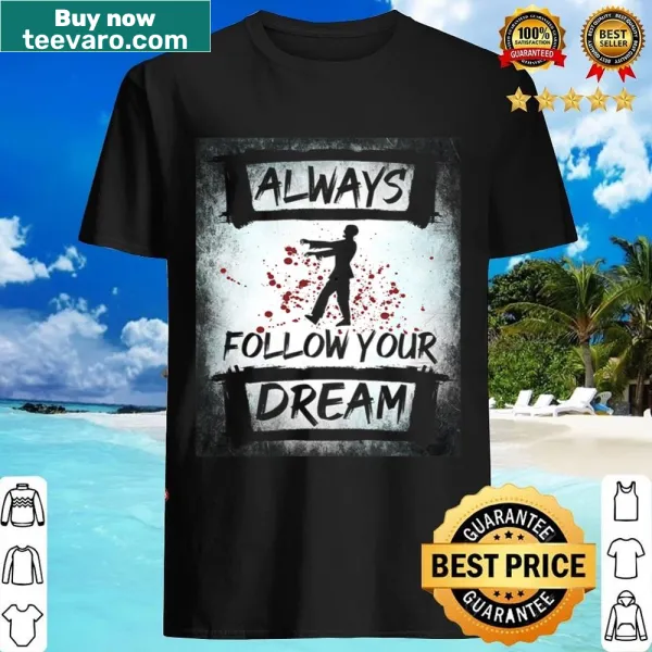 Halloween-themed shirt with spooky typography design.