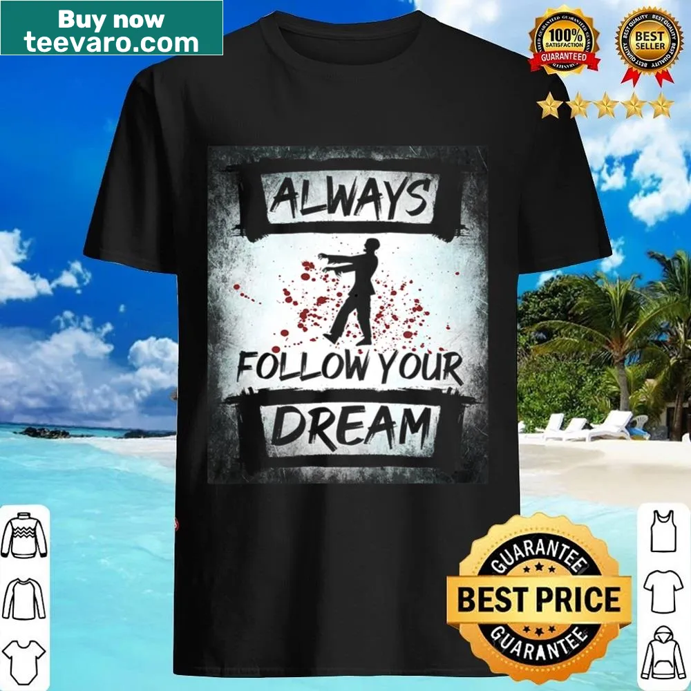 Halloween-themed shirt with spooky typography design.