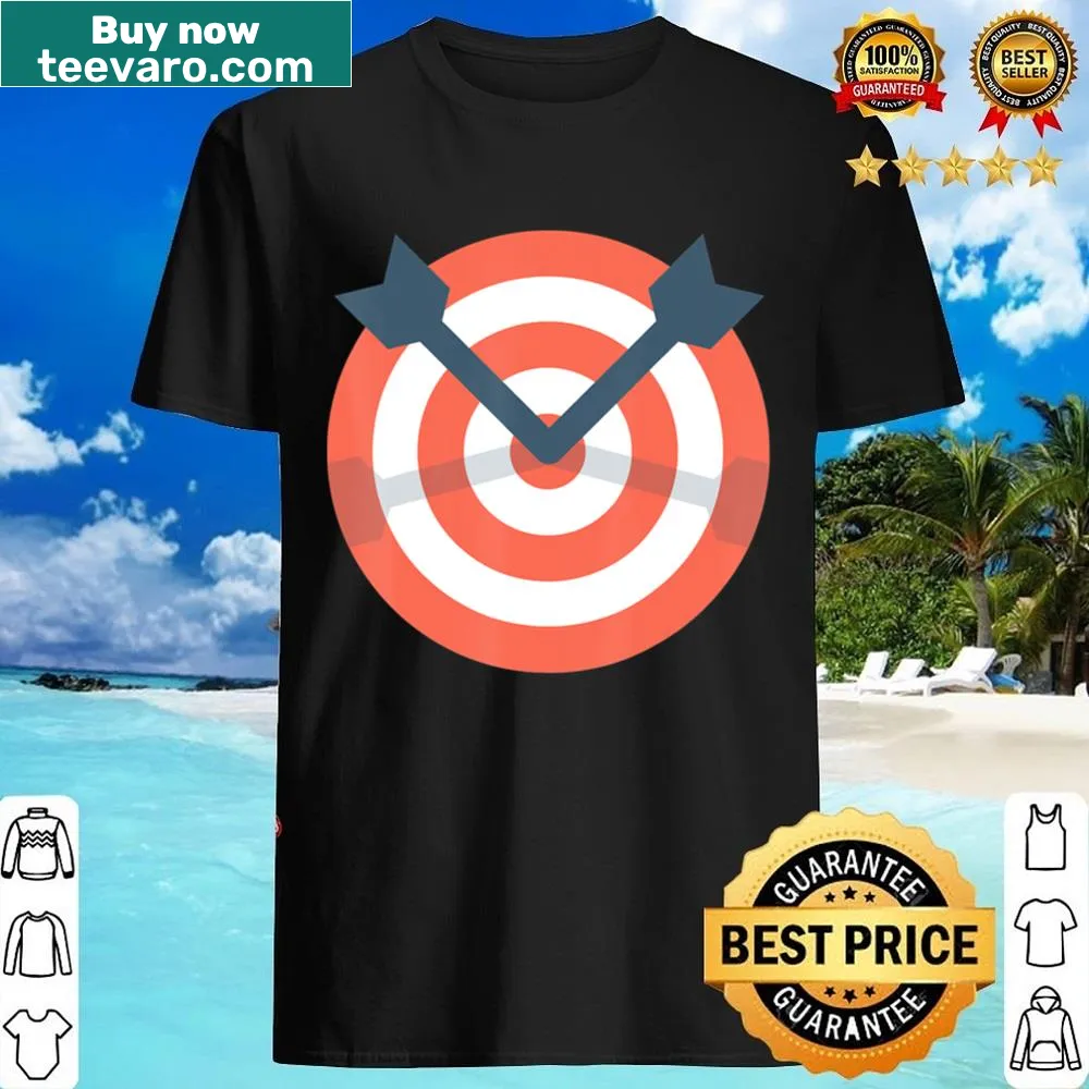 Funny archery target shirt with playful design