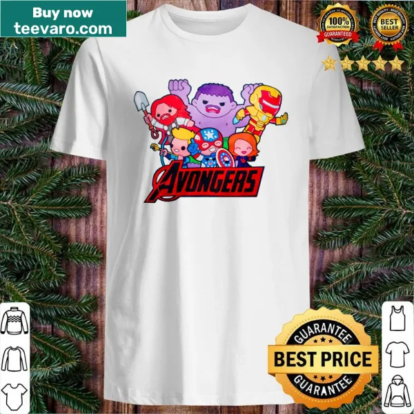 Avongers shirt with retro comic-inspired design