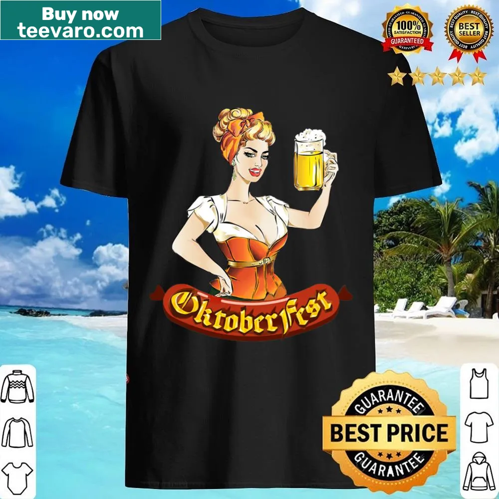 Playful Oktoberfest shirt celebrating German food and culture.