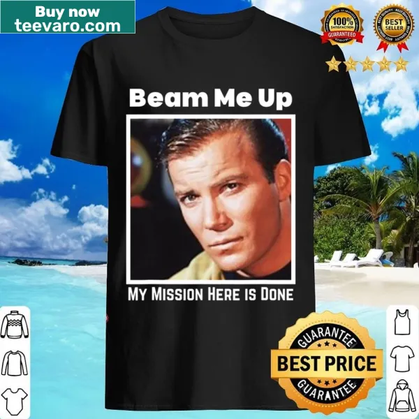 Tribute shirt featuring Beam Me Up phrase