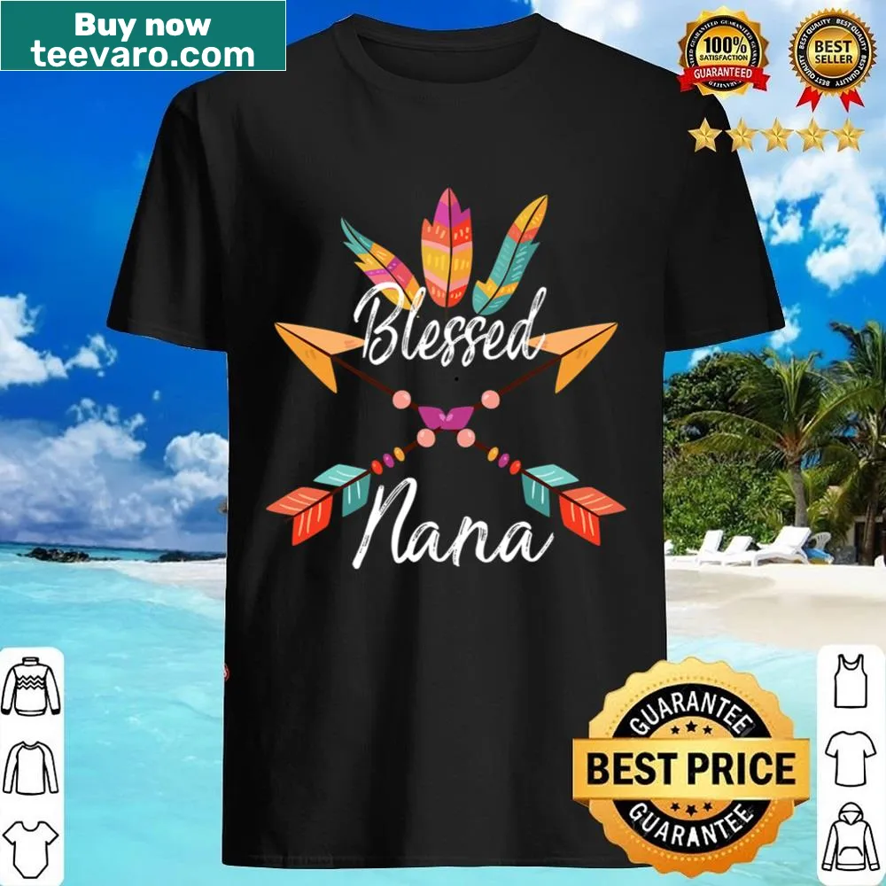 Funny shirt featuring 'Blessed Nana' with arrow graphics