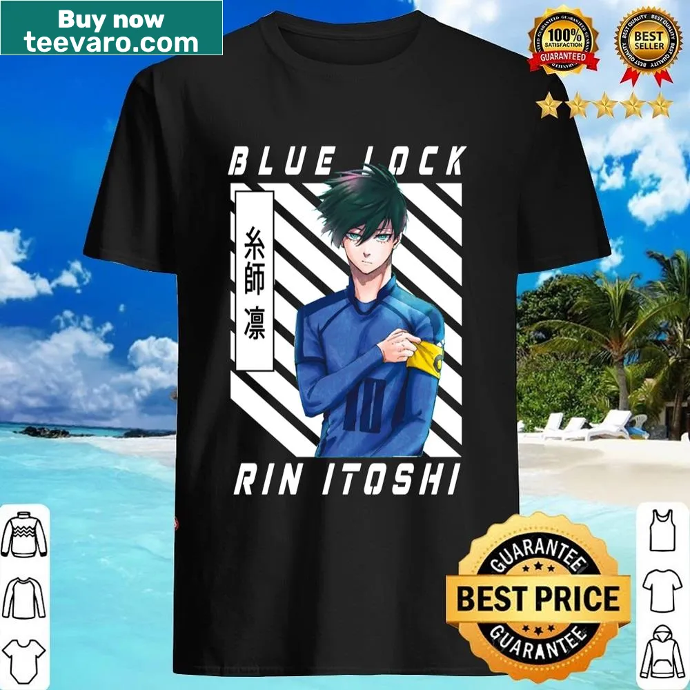 Soccer-themed shirt featuring illustrations inspired by Blue Lock