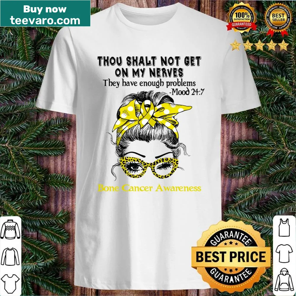 Humorous shirt for bone cancer awareness