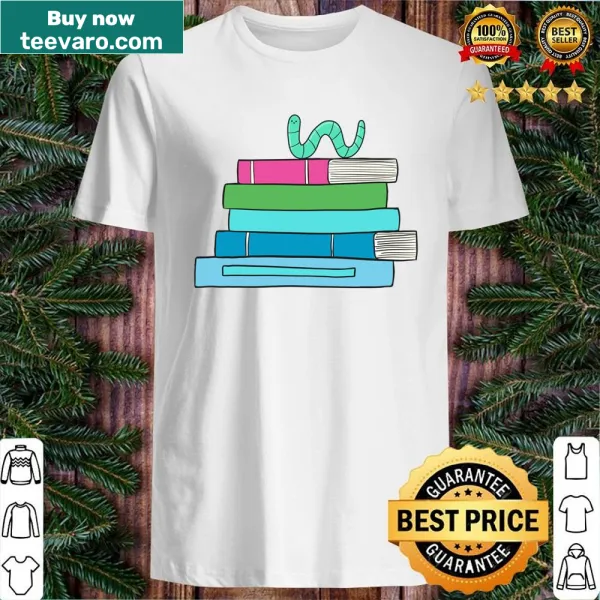 Funny typography shirt with book-themed puns